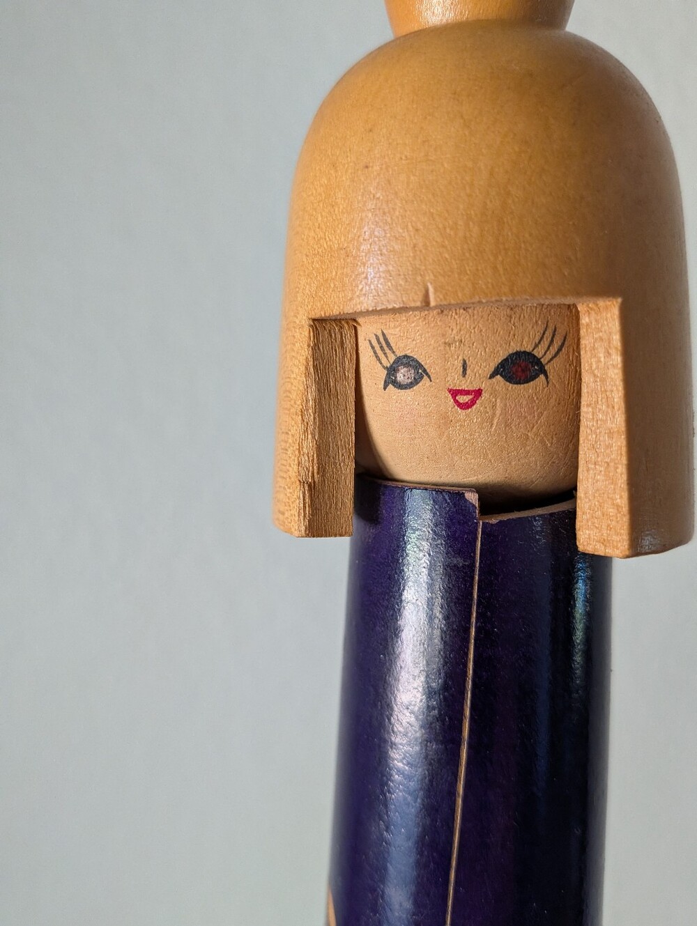 Vintage Japanese Creative Sosaku Kokeshi Doll by Sato Suigai 7.25" - Picture 3 of 12